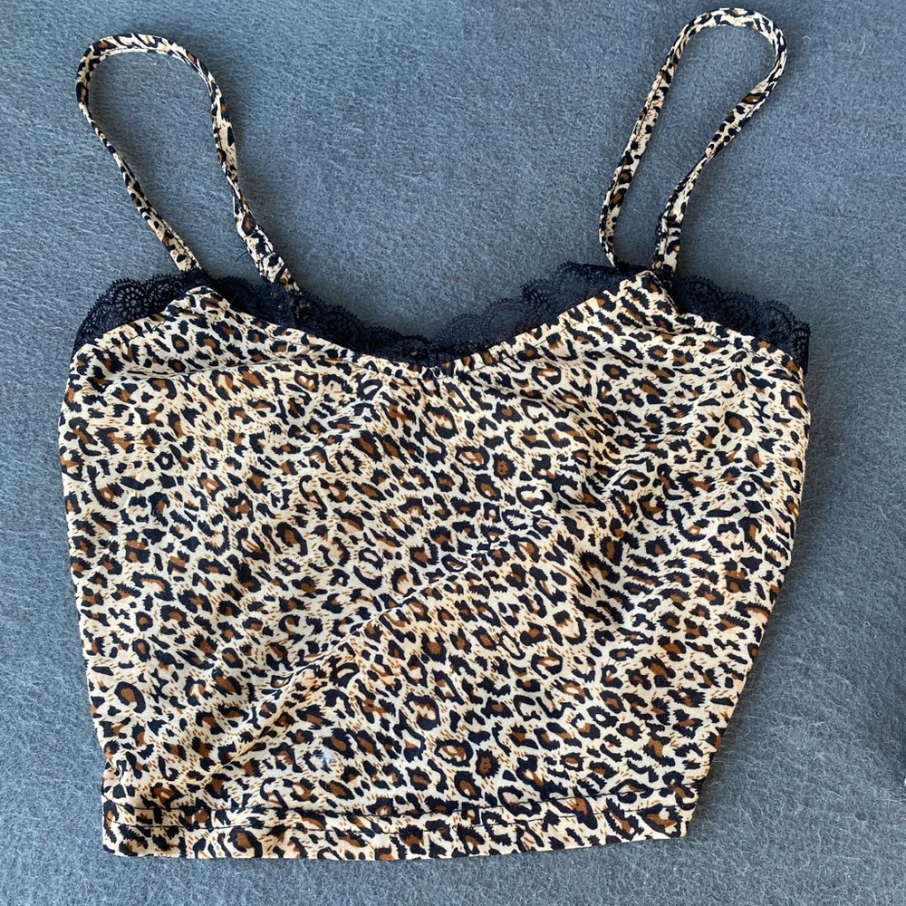 Cheetah print crop top